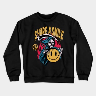 Skull || Share a smile Crewneck Sweatshirt